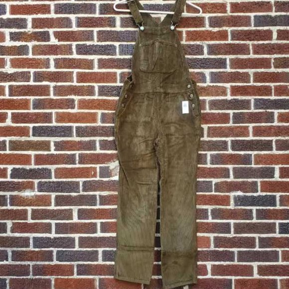 New women's Old Navy  corduroy slouchy straight workwear overalls - Picture 2 of 11